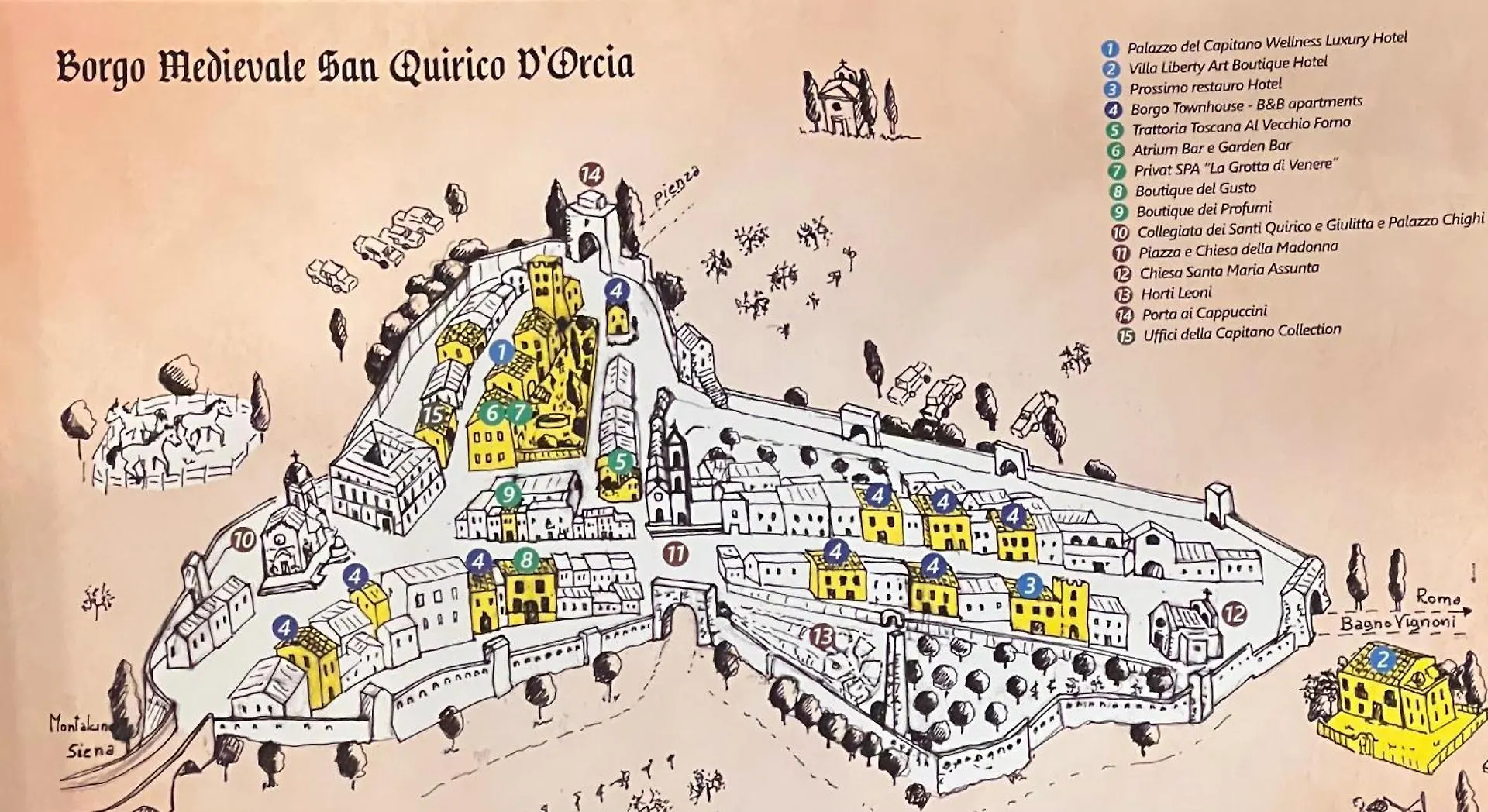 Borgo Medievale San Quirico D'Orcia B&B - Capitano Collection - Albergo Diffuso